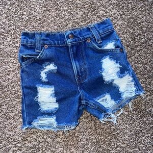 Levi’s Distressed Denim Shorts